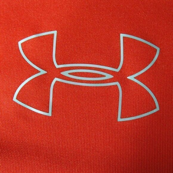 Under Armour Heatgear Loose Fit Coldblack Mens Size Large Red S/s Polo Shirt Euc - Picture 4 of 10